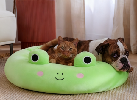 frog squishmallows pet bed